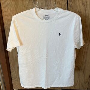 Boys Polo Ralph Lauren White Cotton T-Shirt, Size L 14-16